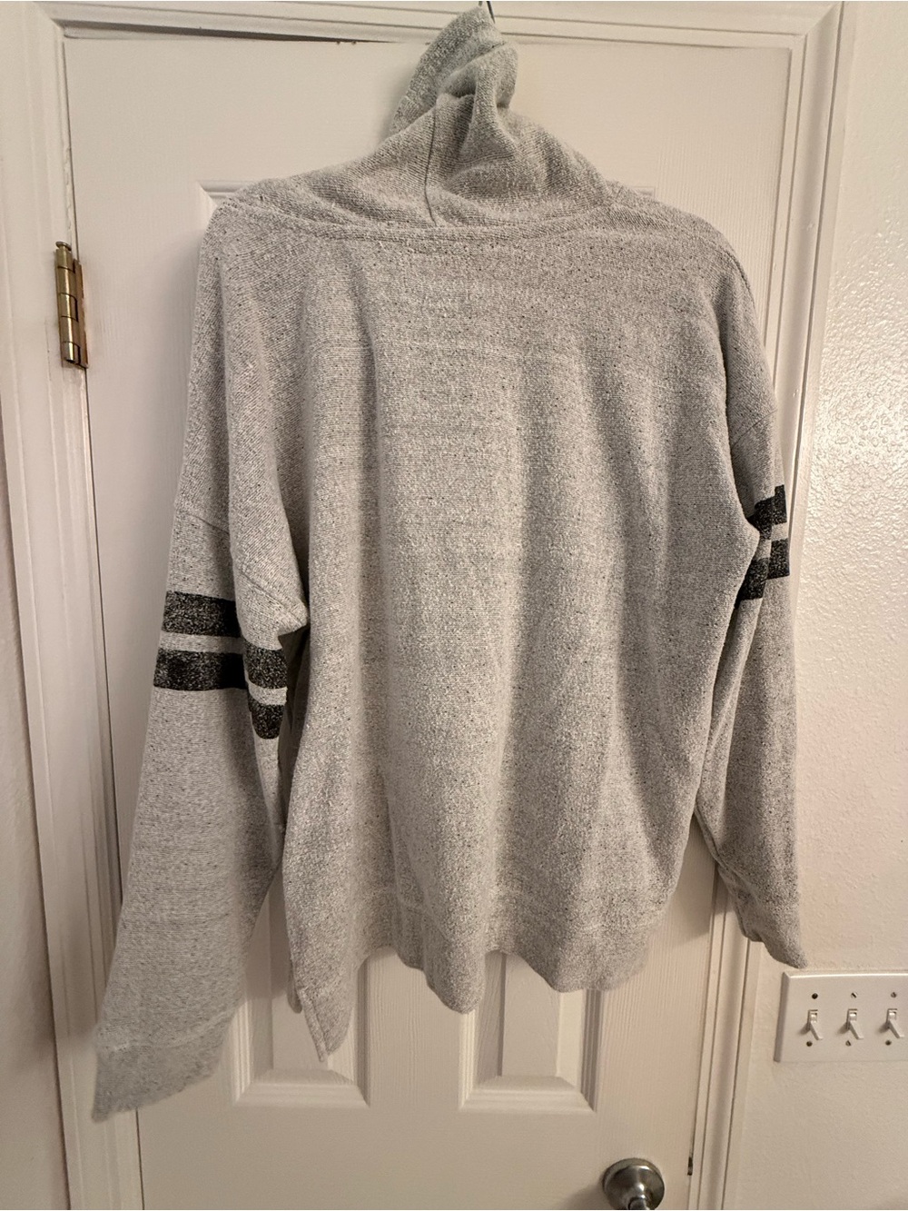 47 Women's Raiders Gray Cowl-Neck Sweatshirt - Picture 2 of 4